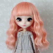 9-10 Medium wavy Wig - Milky Pink